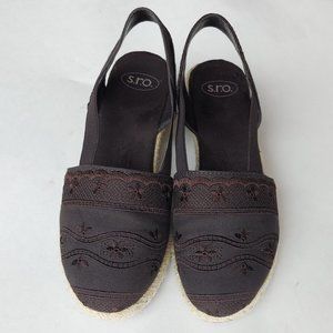 S.R.O. Stars Espadrilles | Wedge Sandal Sz 6